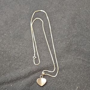 Sterling Silver Heart Pendant Necklace